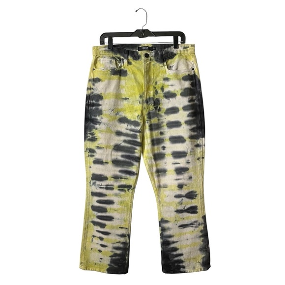 Hudson Holly High Rise Cropped Bootcut Jeans Women's Size 32 Electric Citron NWT - Picture 1 of 10